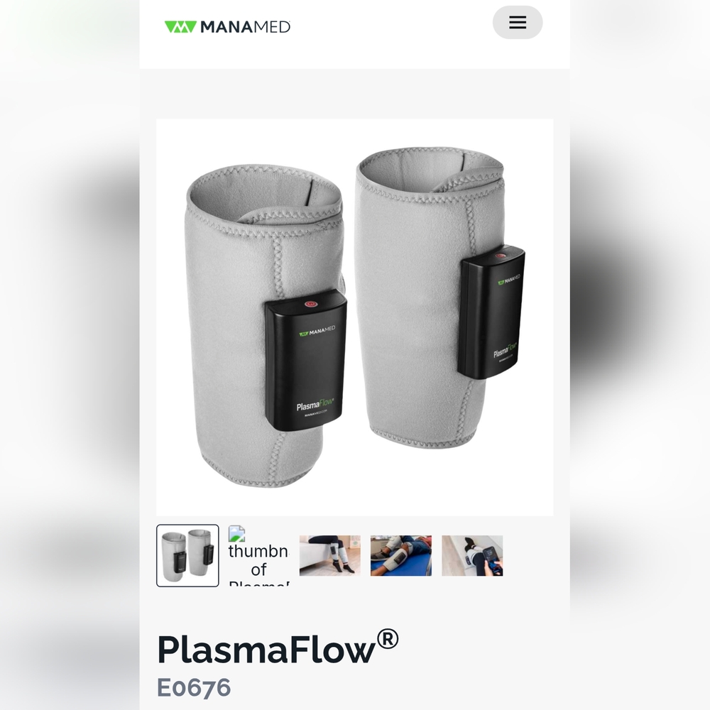 Plasma Flow Rechargeable Compression Garments